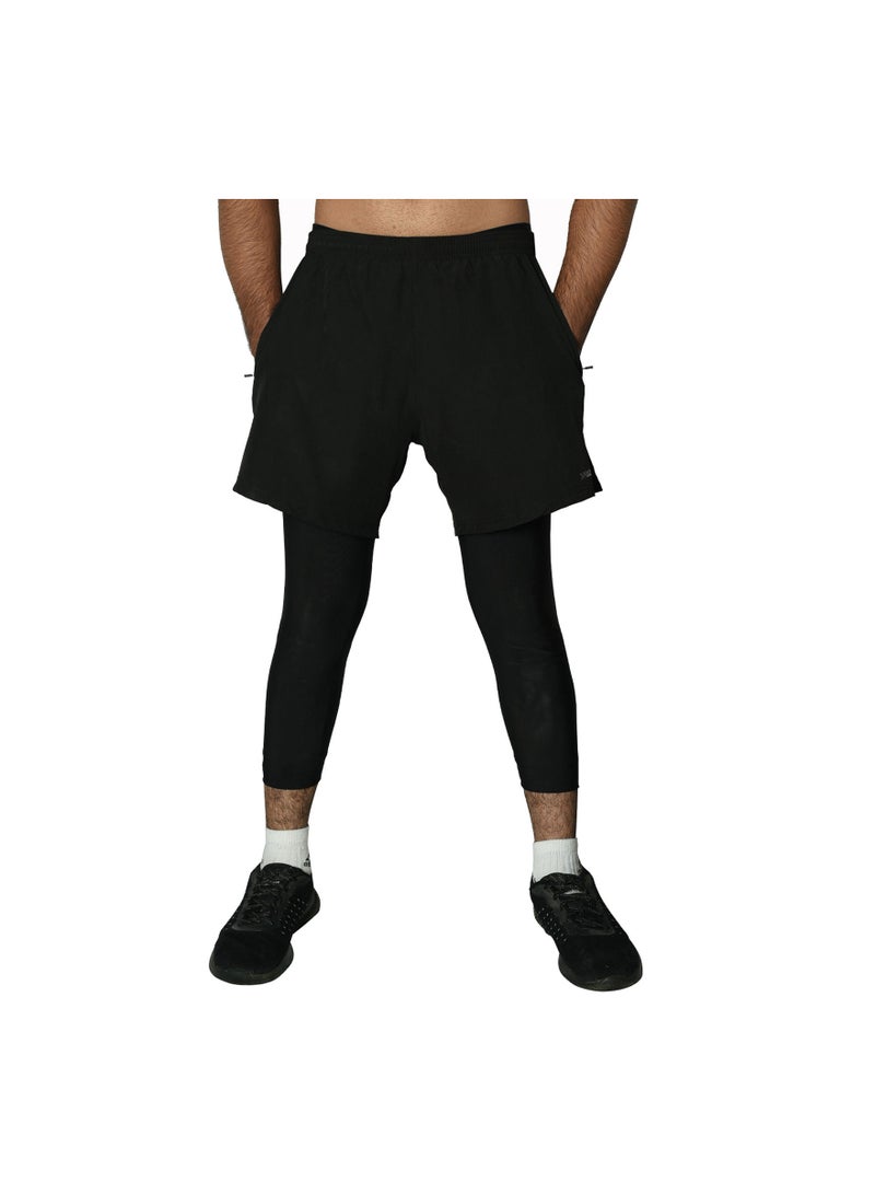 Running Long Short with Side Pockets for Quick Drying Breathable Exercise Jogging Cycling Fitness Athletic Gym Workout Active Training Ideal for Men and Women