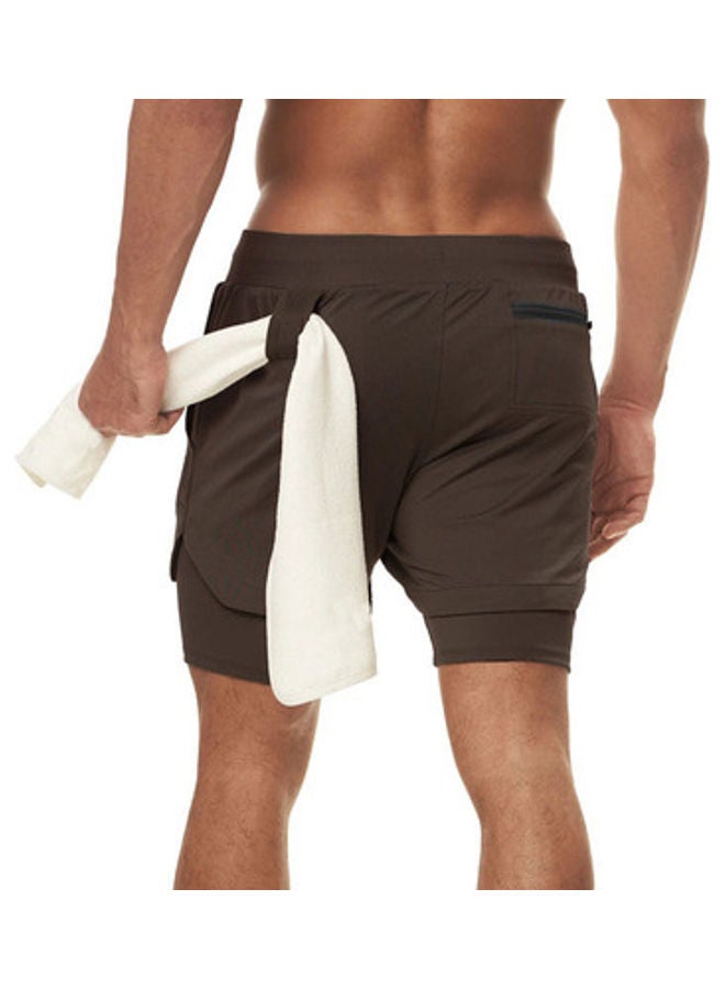 Running Shorts Men with Phone Pocket Gym 2 in 24 Sportswear Size M one size centimeter
