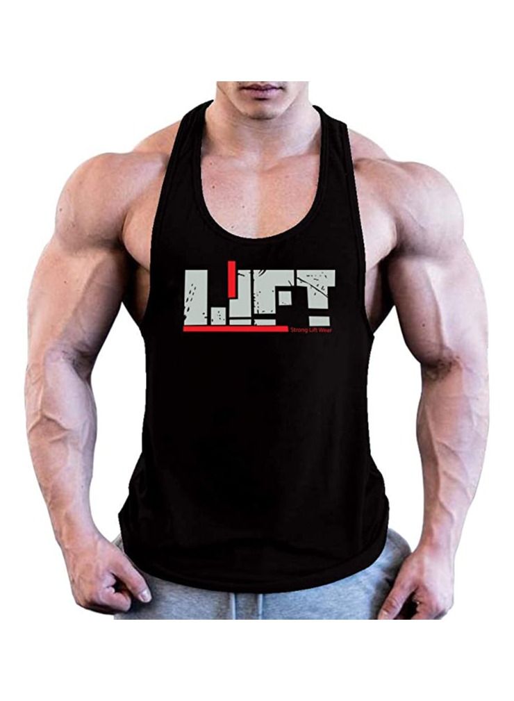 Lift Wear Men Tank Top Printed Workout Sleeveless Gym Shirt Top