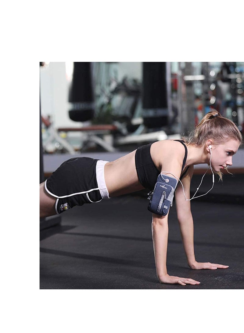 Running Phone Holder Bag, Sports Armband Adjustable Arm Bag Suitable for Outdoor Exercise, Case Compatible with Phones Under 6.9 inches