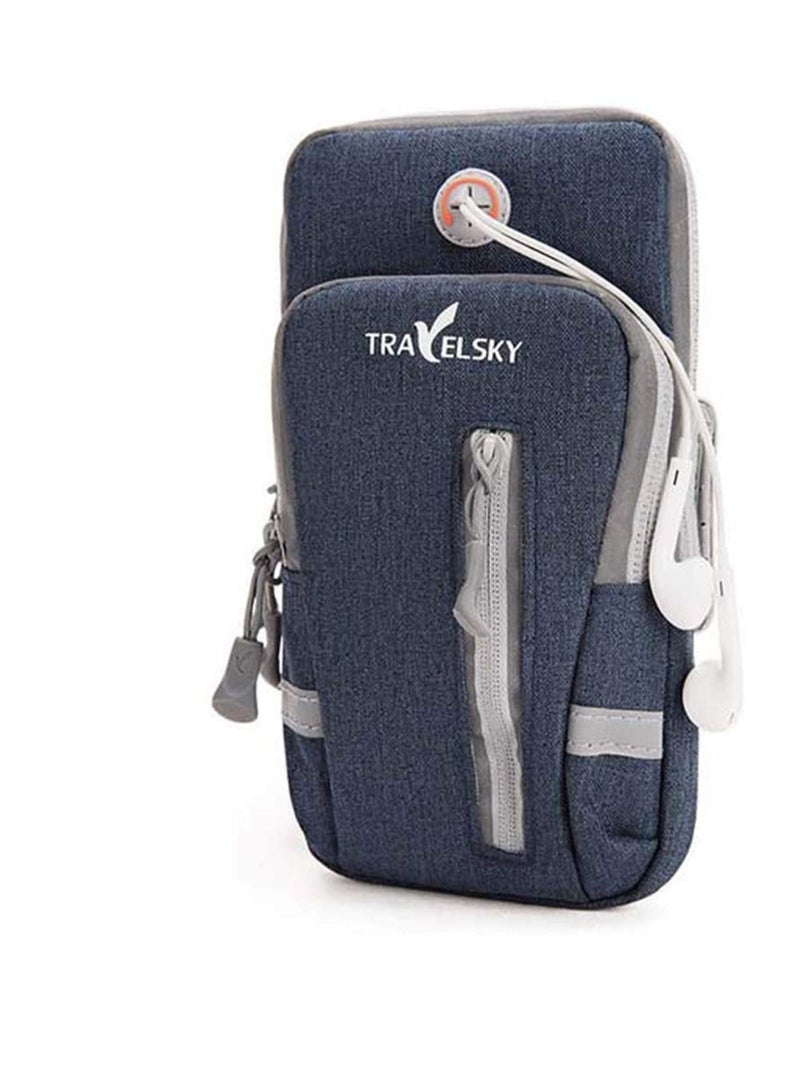 Running Phone Holder Bag, Sports Armband Adjustable Arm Bag Suitable for Outdoor Exercise, Case Compatible with Phones Under 6.9 inches