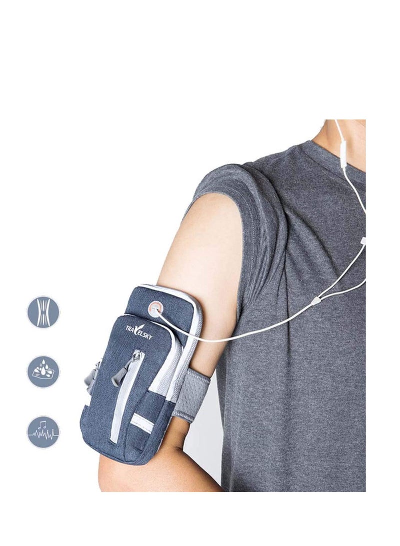 Running Phone Holder Bag, Sports Armband Adjustable Arm Bag Suitable for Outdoor Exercise, Case Compatible with Phones Under 6.9 inches