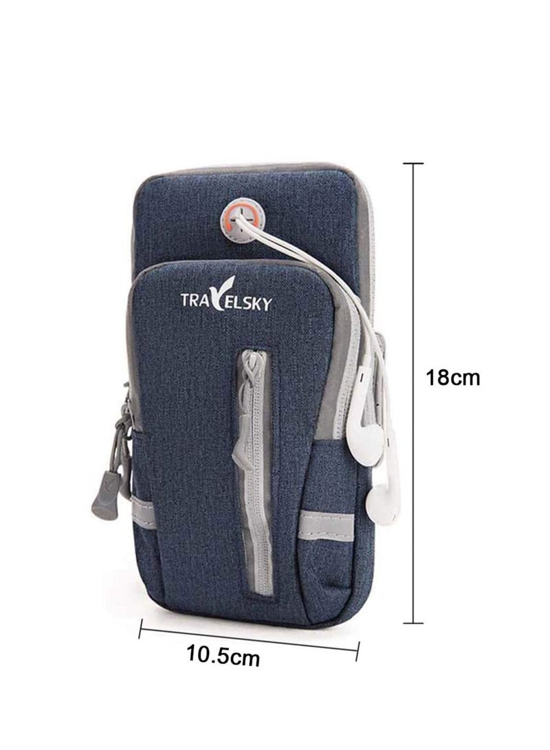 Running Phone Holder Bag, Sports Armband Adjustable Arm Bag Suitable for Outdoor Exercise, Case Compatible with Phones Under 6.9 inches