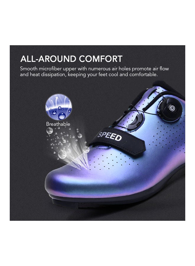 Cycling Shoes Road Bike for Men and Women Purple Size 44 33.00x12.00x21.50cm