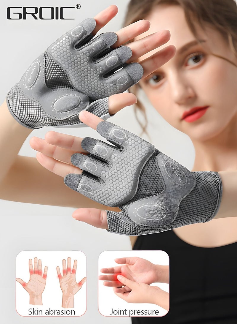 Weavke Gloves are All Protected, Gym Exercise Gloves, Refers to Joint Weight Weightless Gloves, Riding Gloves Silicone Shockproof Sports Gloves, Sports Protective Supplies