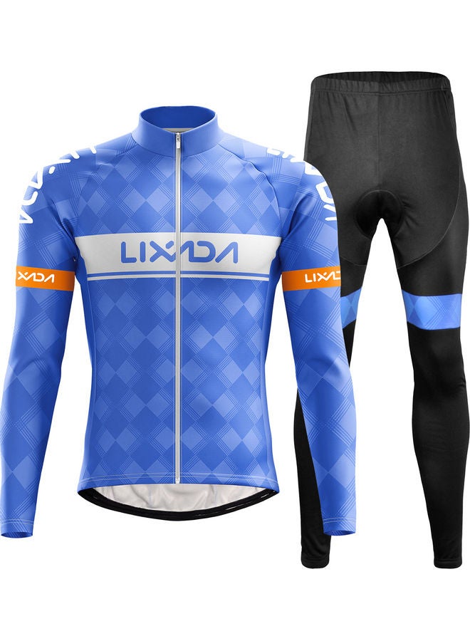 Lixada Cycling Clothing Set Windproof Long Sleeve Bicycle Jersey Jacket 35 x 5 x 28cm