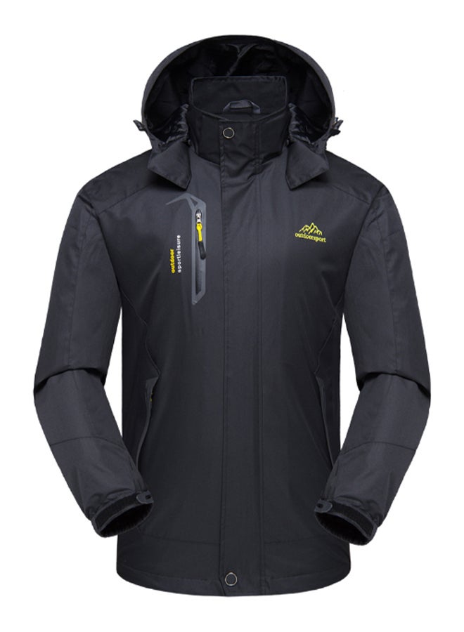 Detachable Hooded Waterproof Sports Jacket 3XL