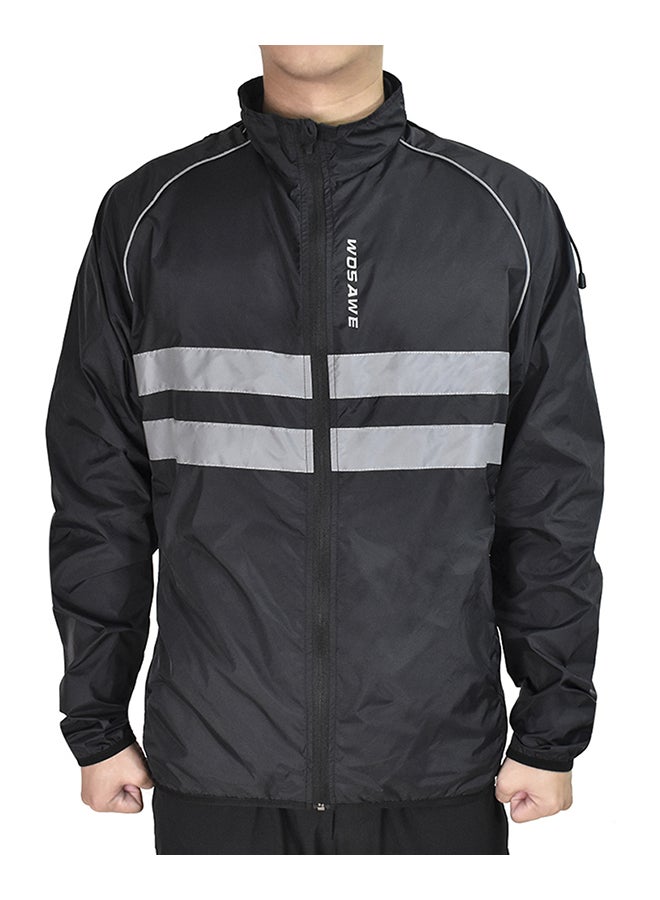 Windproof Hooded Breathable Cycling Jacket