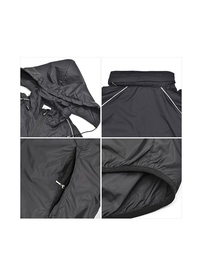 Windproof Hooded Breathable Cycling Jacket