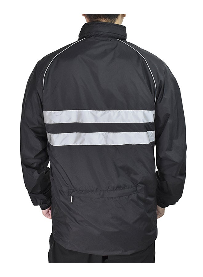 Windproof Hooded Breathable Cycling Jacket