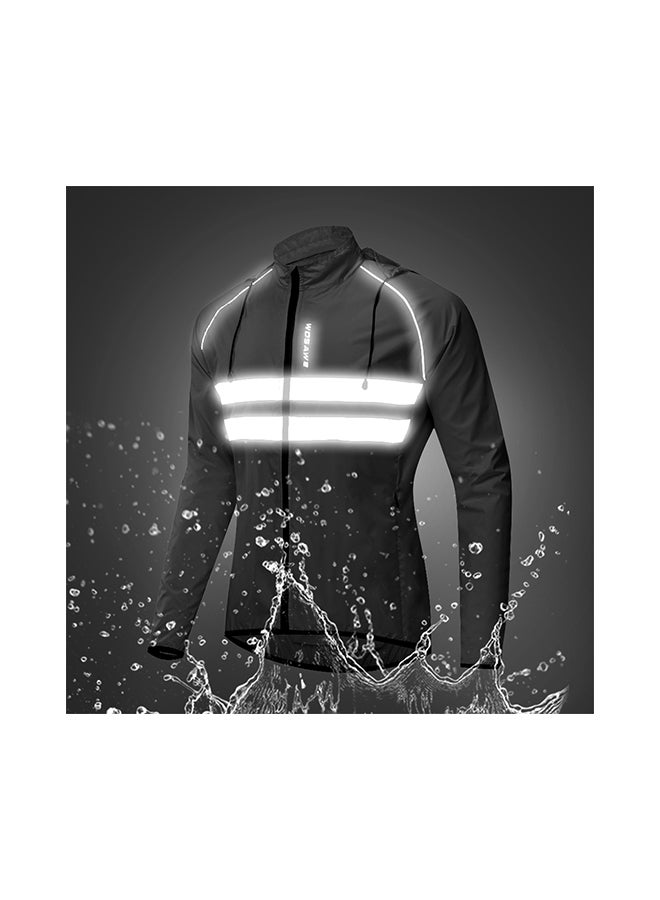 Windproof Hooded Breathable Cycling Jacket