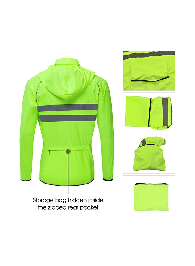 Windproof Hooded Breathable Cycling Jacket