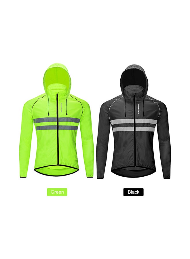 Windproof Hooded Breathable Cycling Jacket