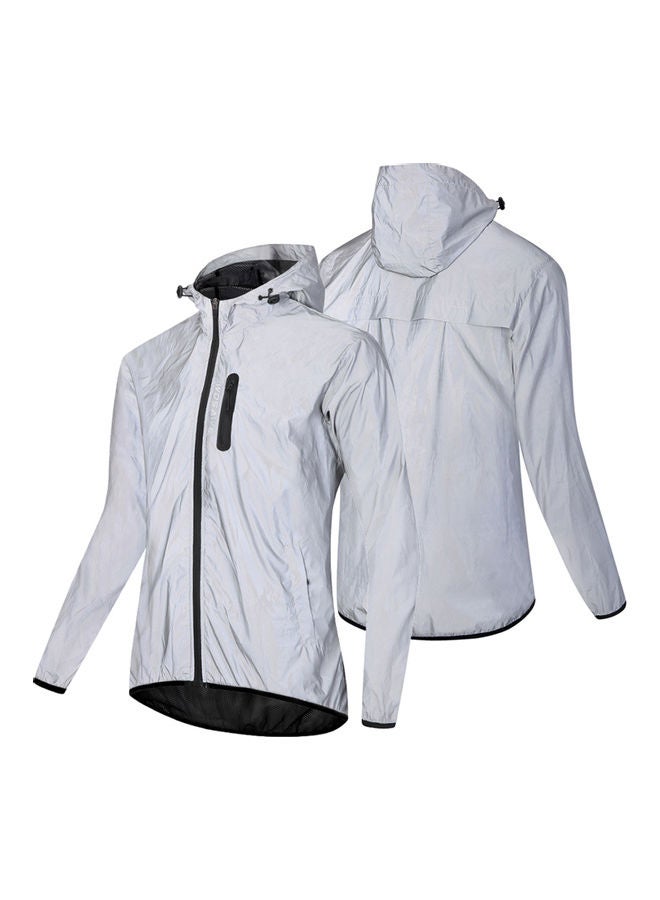 Waterproof Reflective Hooded Jacket M