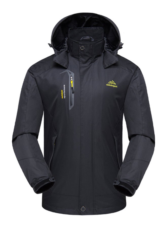 Detachable Hooded Waterproof Sports Jacket L