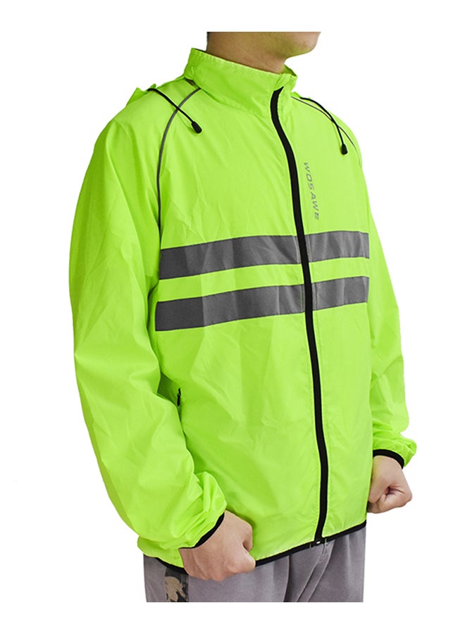 Windproof Hooded Breathable Cycling Jacket