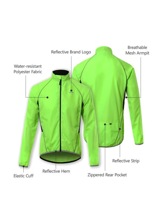 Reflective Long Sleeves Cycling Jacket L