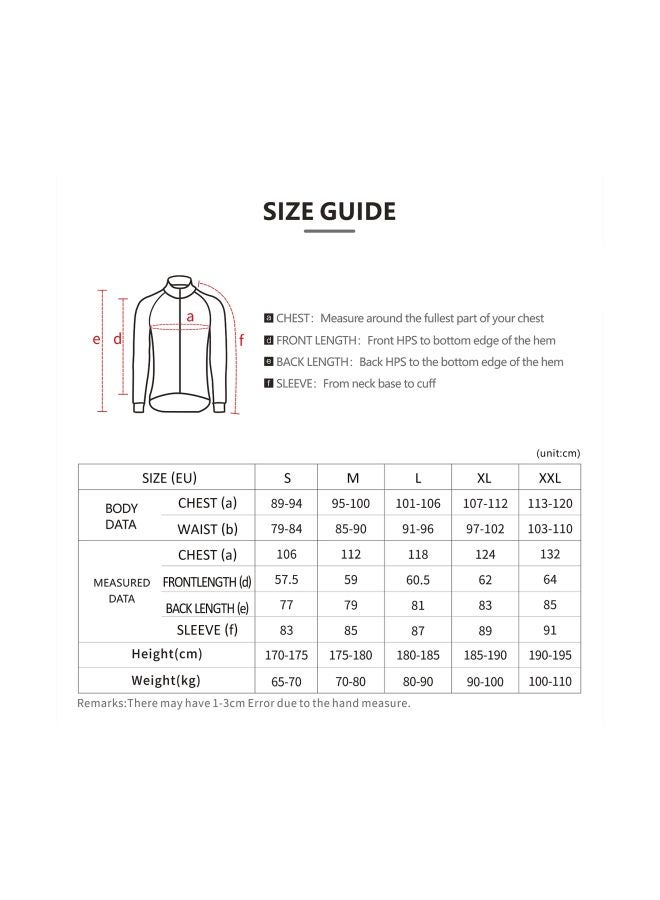Reflective Long Sleeves Cycling Jacket L