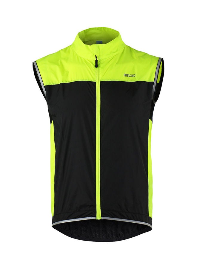 Arsuxeo Ultrathin Sleeveless Coat Jacket Running Cycling Bicycle Vest Windproof M 27x2x18cm