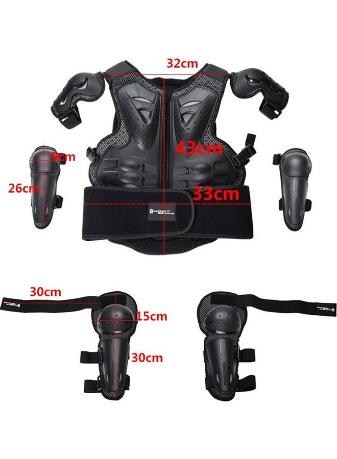 5-Piece Motorcycle Protective Gear Suit Set 40x40c40cm