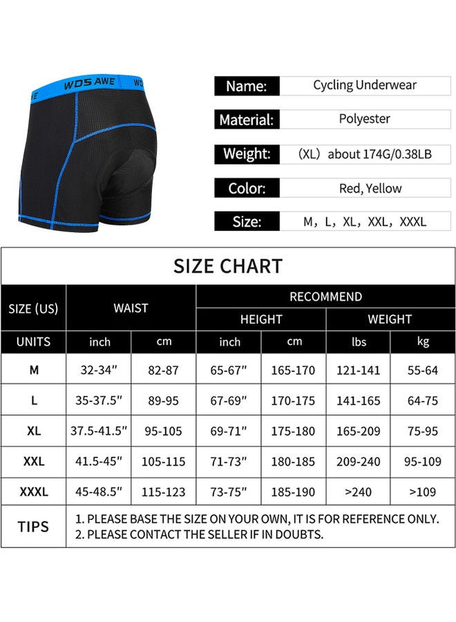 Lightweight Breathable Underwear Shorts XXL