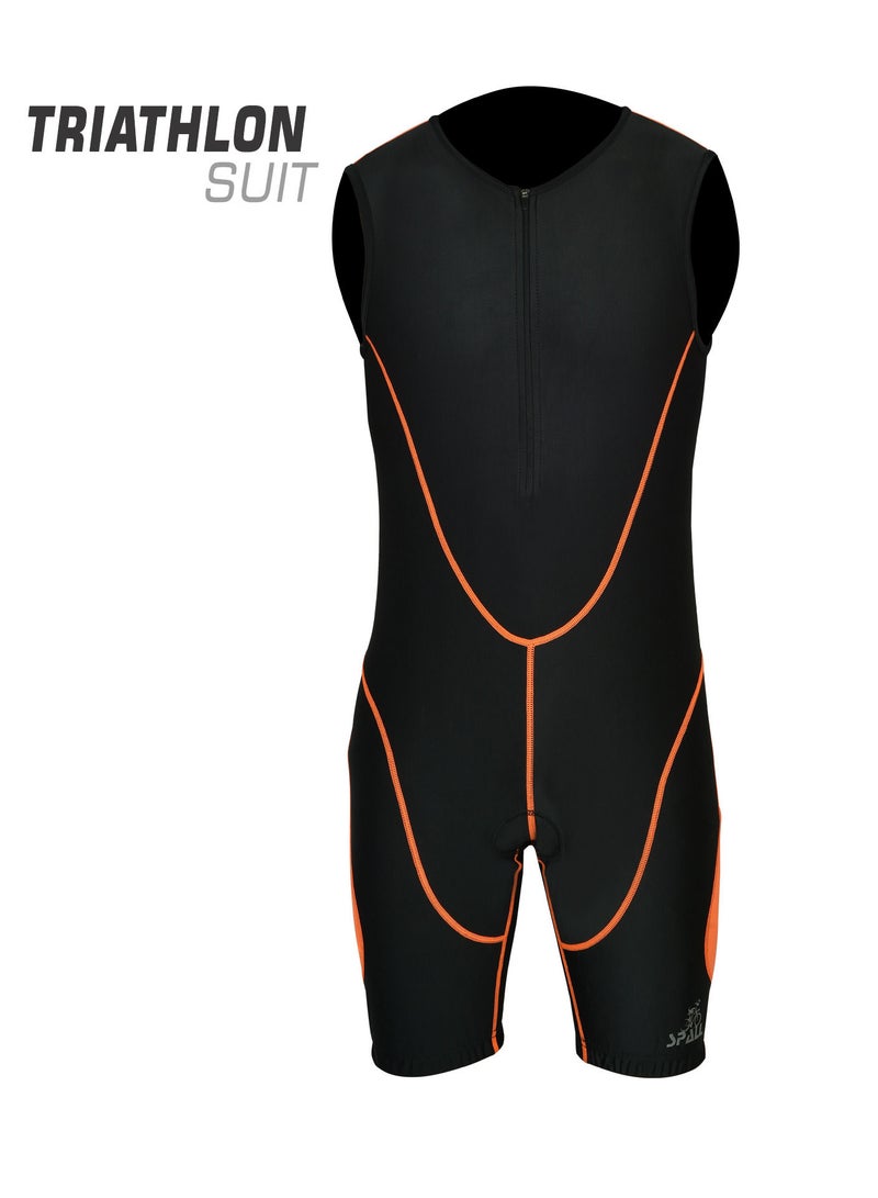 Men Triathlon Tri Suit Compression Running Swimming Cycling Skin Tight Padded