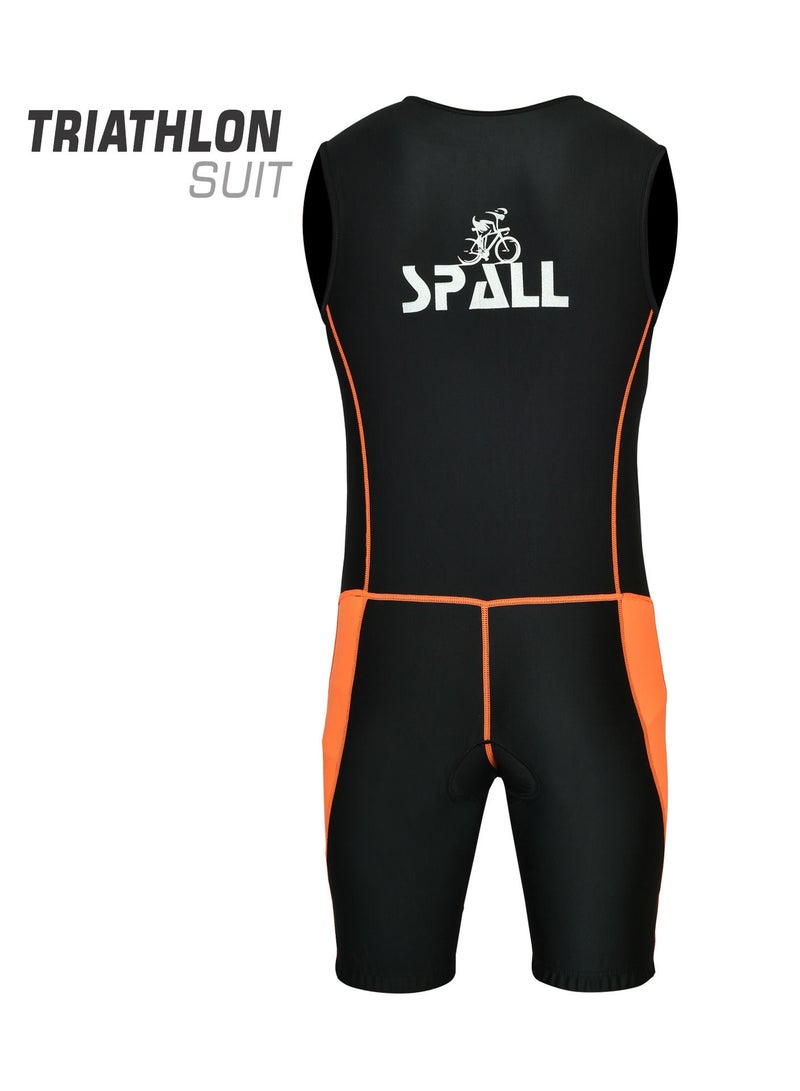 Men Triathlon Tri Suit Compression Running Swimming Cycling Skin Tight Padded