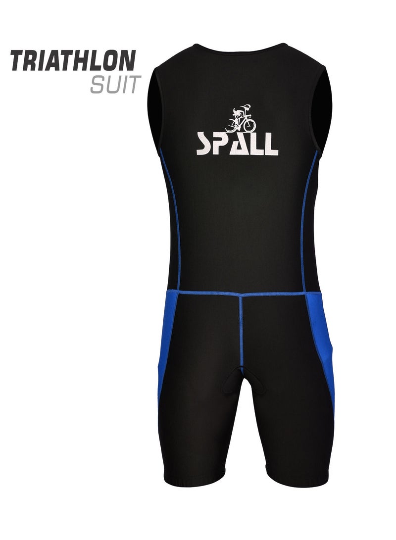 Men Triathlon Tri Suit Compression Running Swimming Cycling Skin Tight Padded