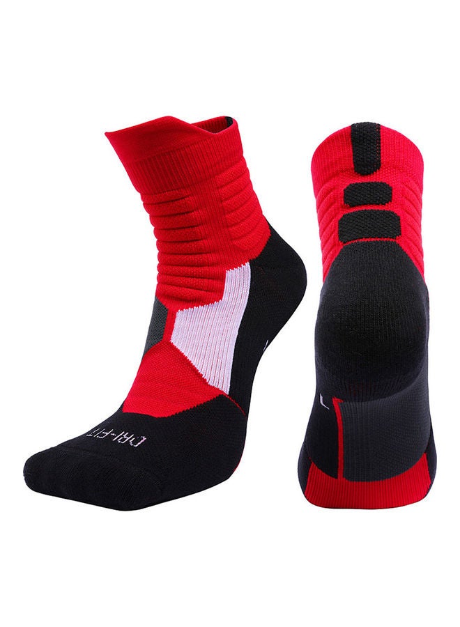 Unisex Professional Deodorant Mid-hose Basketball Sports Socks Stockings 25*25*25cm