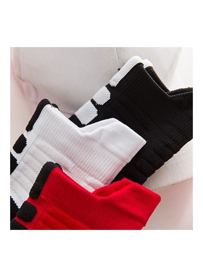 Unisex Professional Deodorant Mid-hose Basketball Sports Socks Stockings 10*10*10cm
