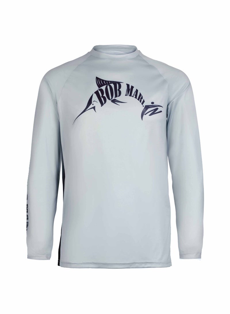 Bob Marlin Performance Shirt BM Grey-2XL