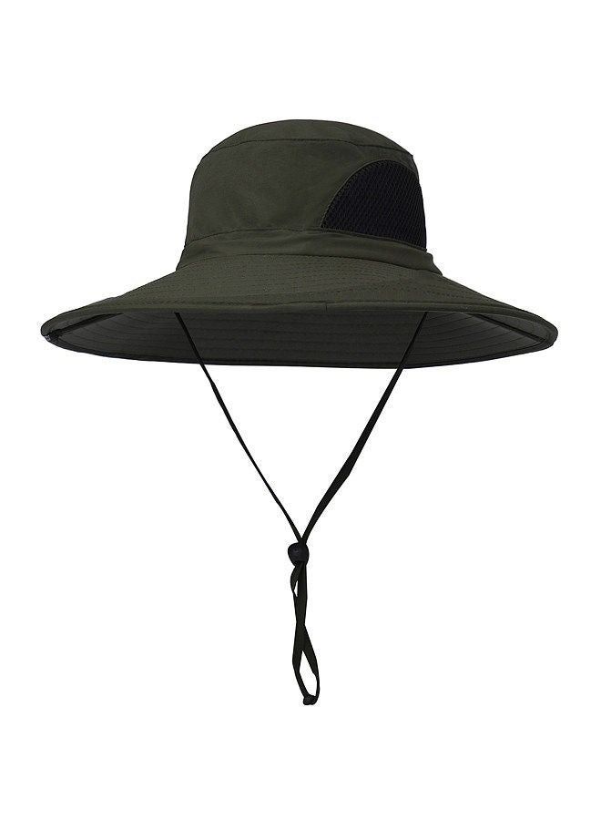 Sun Hat Summer Cap Wide Brim UV Protection Cap For Camping Fishing Hiking Mountaineering Green