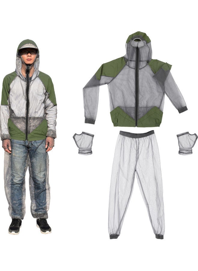 Outdoor Mosquito Repellent Suit Bug Jacket Mesh Hooded  XXL 15*1*12cm