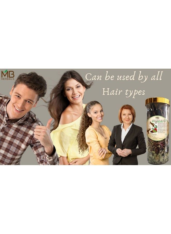 Herbal Hair Oil Mix 100G ; Make Appro 500Ml Hair Oil With These Herbs ; Dry Ayurvedic Herb Mix ;17 Vital Herbs ; For Hair Care For Men & Women