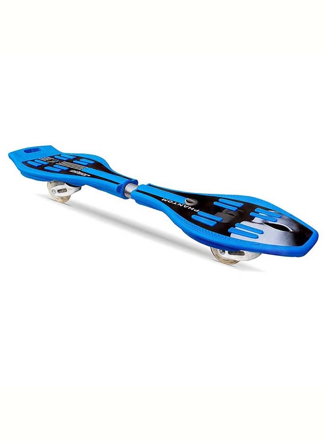 2 Wheel Pivoting Cruiser Concave Skateboard with 360-degree Casters for Kids, Teens & Adults
