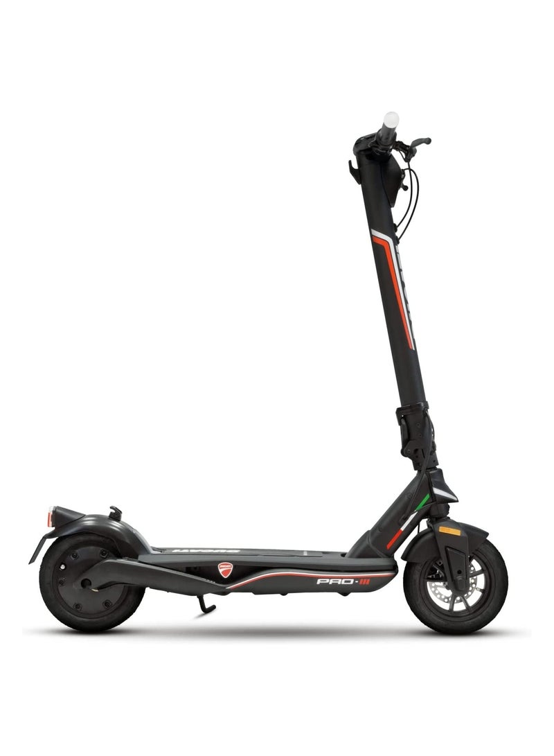 Ducati PRO-III Electric Scooter with Turn Signals, Quick Folding & Portable, Max Range 50Km, Powerful 350W Brushless Motor, 10