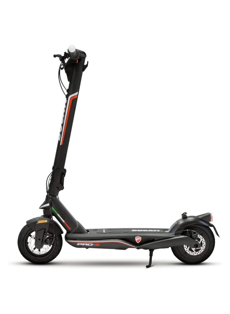 Ducati PRO-III Electric Scooter with Turn Signals, Quick Folding & Portable, Max Range 50Km, Powerful 350W Brushless Motor, 10