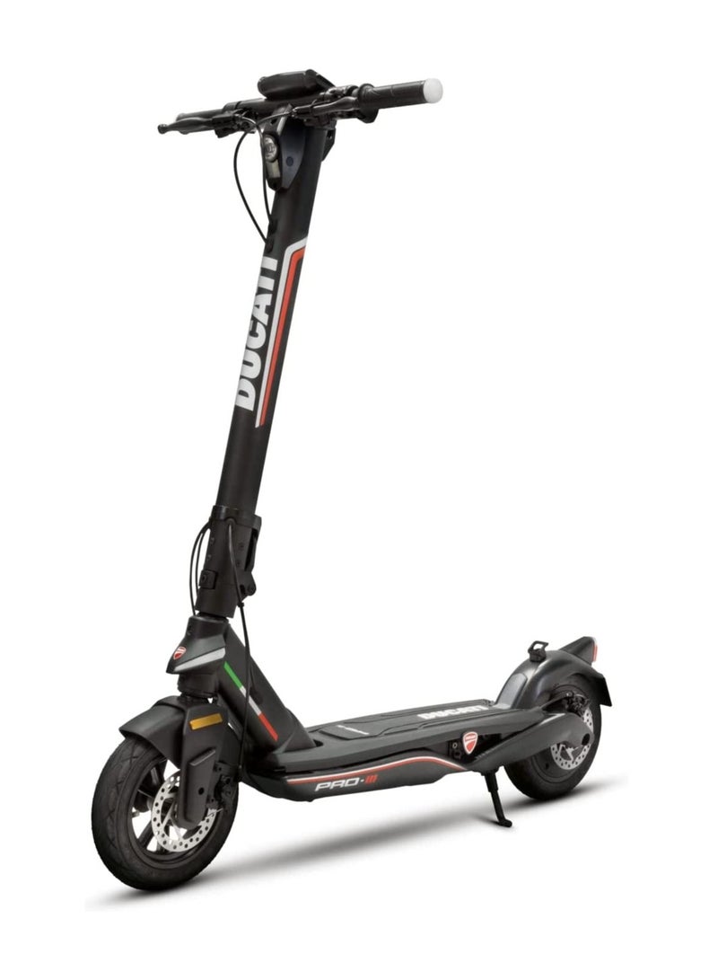 Ducati PRO-III Electric Scooter with Turn Signals, Quick Folding & Portable, Max Range 50Km, Powerful 350W Brushless Motor, 10