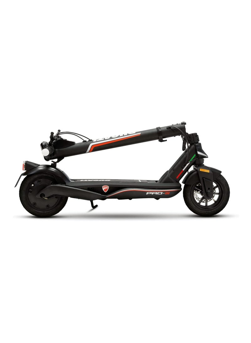 Ducati PRO-III Electric Scooter with Turn Signals, Quick Folding & Portable, Max Range 50Km, Powerful 350W Brushless Motor, 10