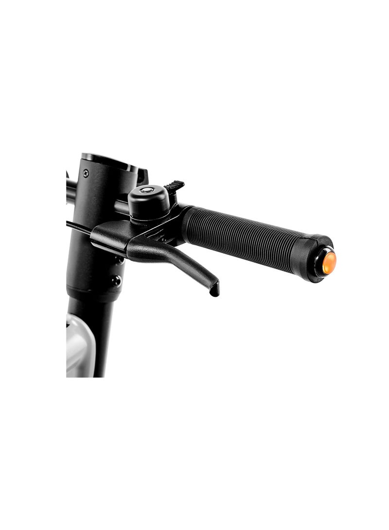 Evo E-Scooter With Turn Signals, Stylish Design With Powerful 350W Brushless Motor, Max Range 25Km, 10” Front And Rear Tyres,Integrated Led Display & 280W Battery, Max Load 100Kg-Green & Grey