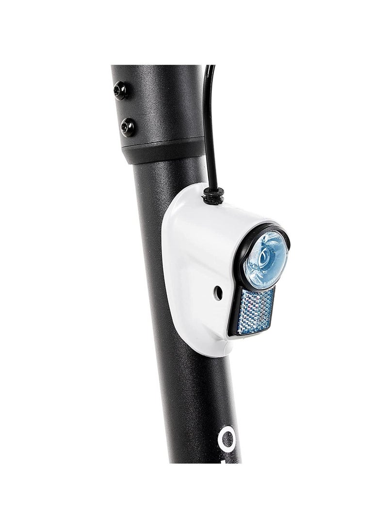 Evo E-Scooter With Turn Signals, Stylish Design With Powerful 350W Brushless Motor, Max Range 25Km, 10” Front And Rear Tyres,Integrated Led Display & 280W Battery, Max Load 100Kg-Green & Grey