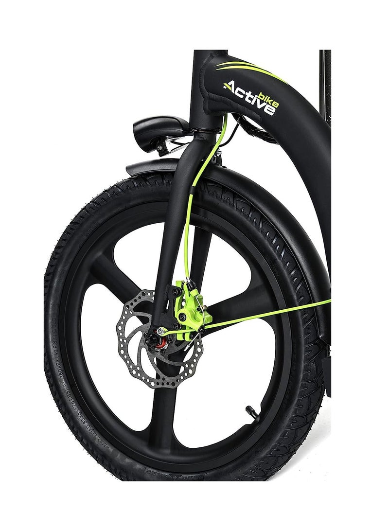 Active Bike, Light & Fast Foldable E-Scooter, Quick Charge In 4Hrs, Powerful 350W Brushless Motor, Range Up To 35 Km, Max Speed 25 Km, 20