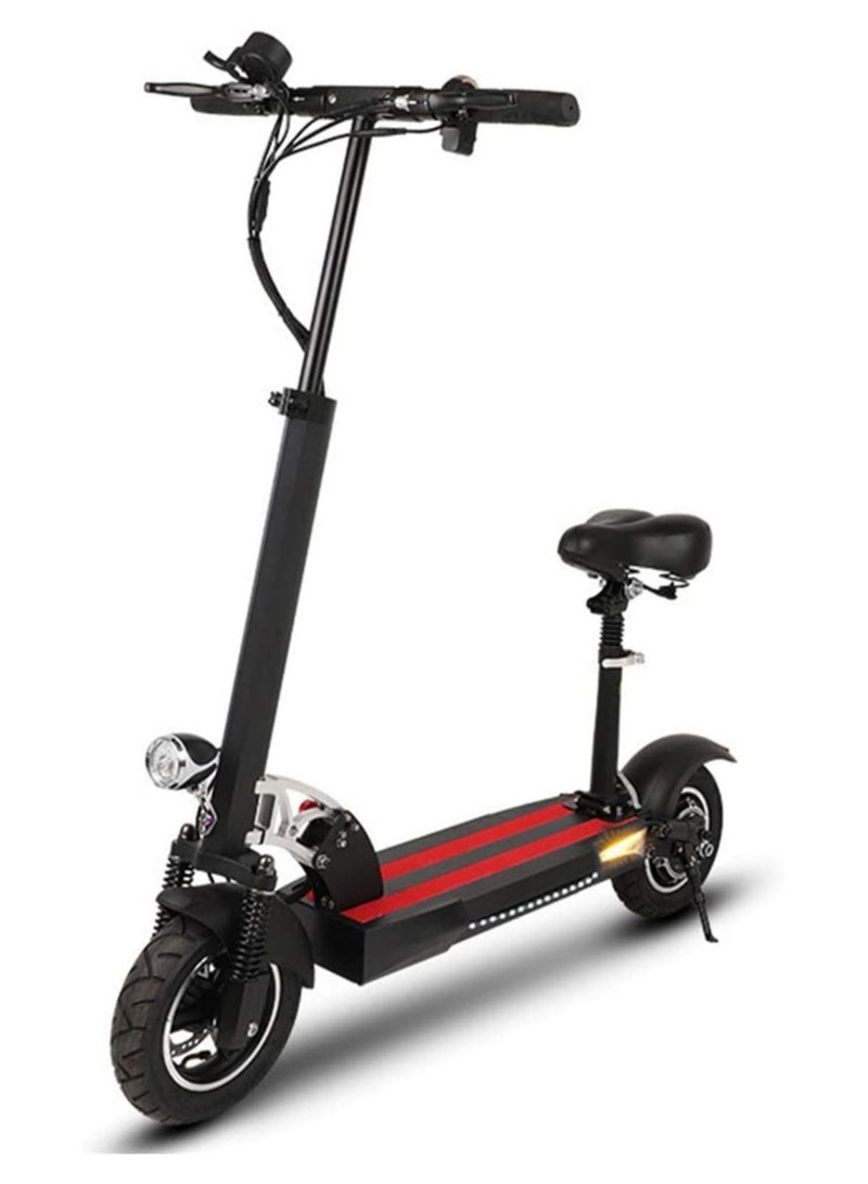 Folding Electric Scooter Up To 40 Km Per Hour 50 Km Range 48V 1000W Black