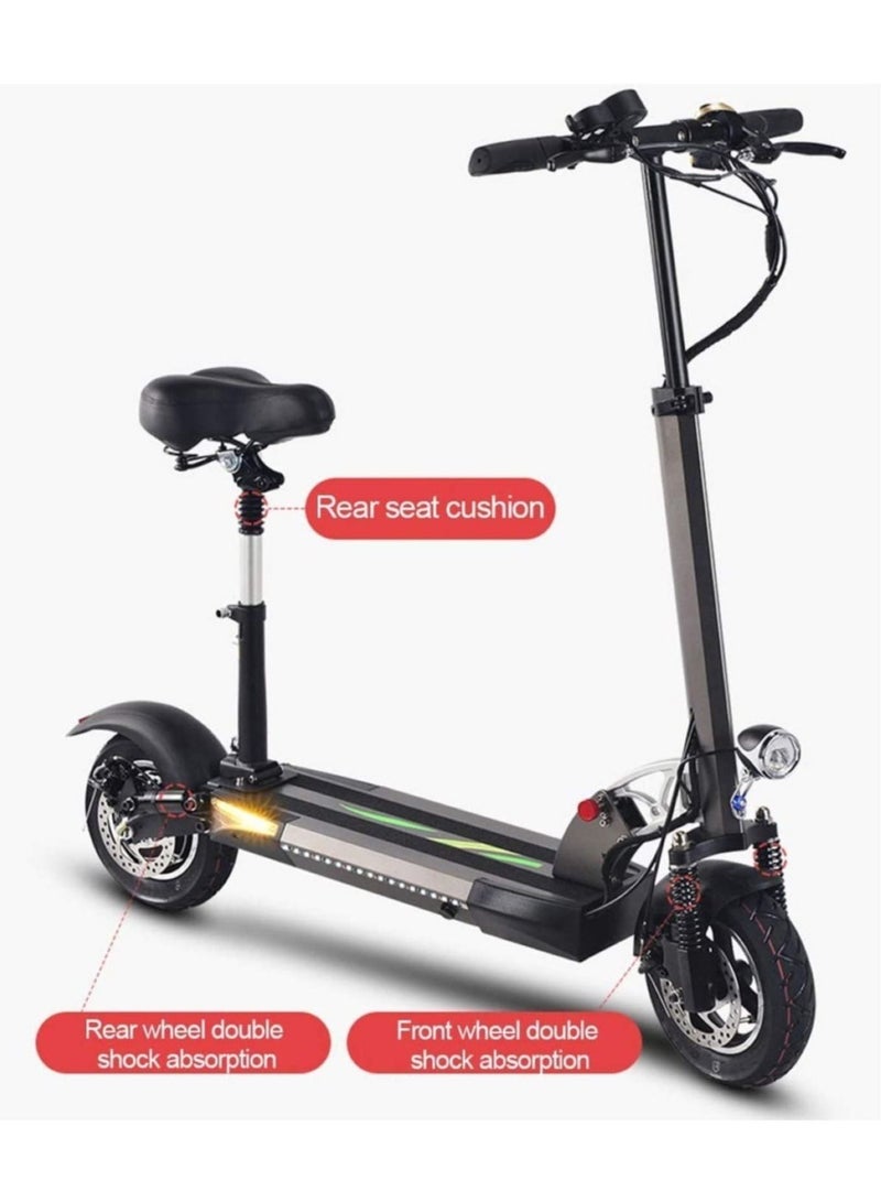 Electric Scooter E10 Upgraded Version 36V 10Ah Motor 800W Black/Blue