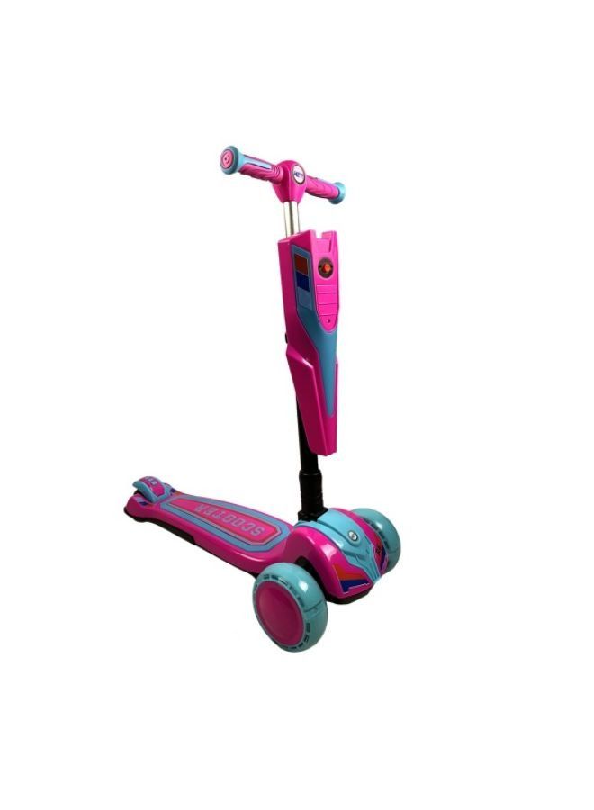 Adjustable and Foldable Kick Scooter for Kids with LED Light