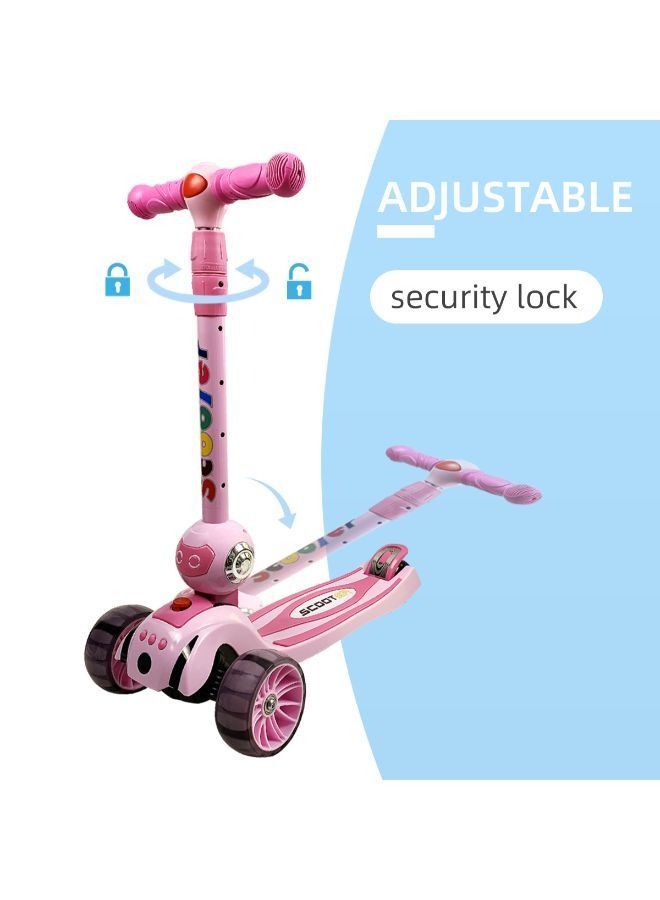 Adjustable and Foldable Kick Scooter for Kids