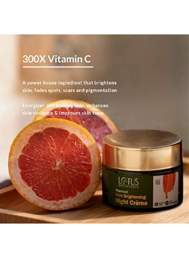 Skin Brightening Night Cream | Vitamin C | Silicon Chemical Free | All Skin Types | 50G