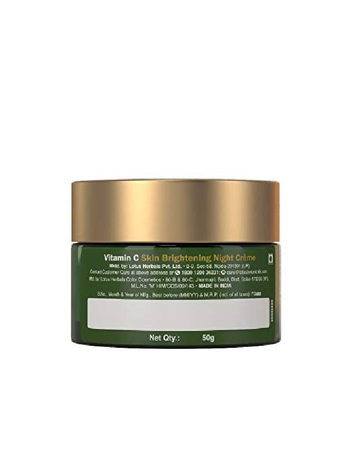 Skin Brightening Night Cream | Vitamin C | Silicon Chemical Free | All Skin Types | 50G