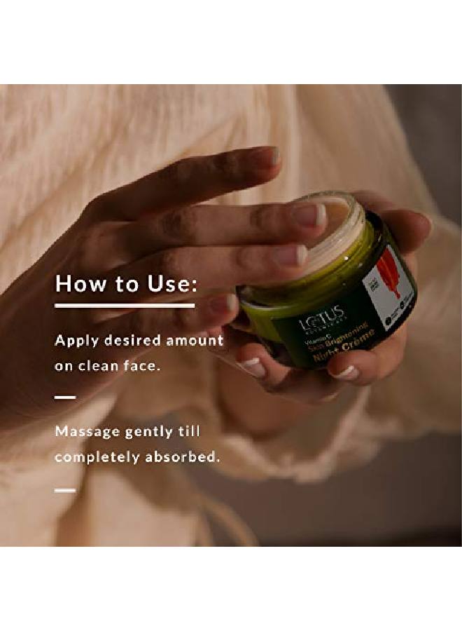 Skin Brightening Night Cream | Vitamin C | Silicon Chemical Free | All Skin Types | 50G
