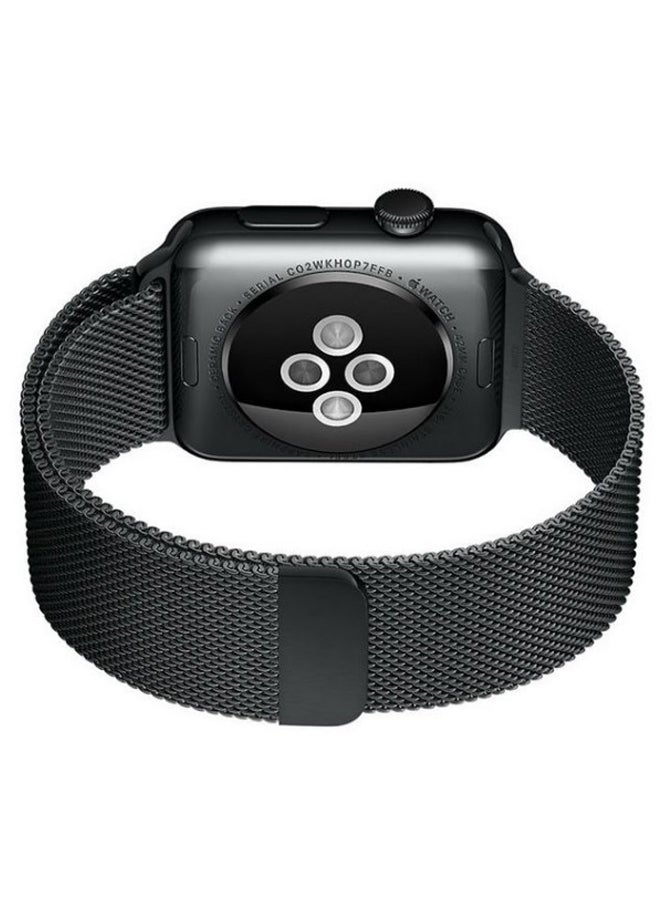 Replacement Steel Band For Apple Watch Series 3/4/5 Black